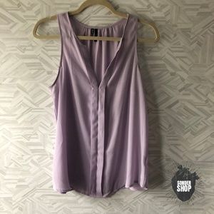 Maurices Light Lavender Blouse Top M